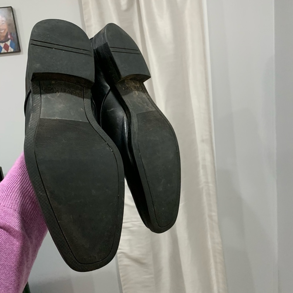 Calvin Klein Ellias black leather shoes size 10M - Picture 7 of 8